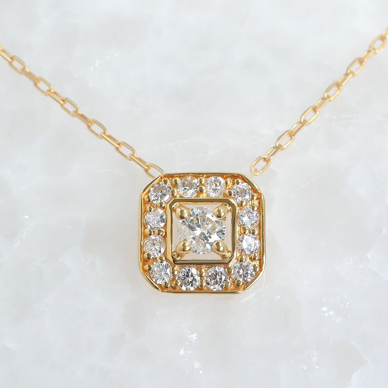 ダイヤモンド天然 ダイヤモンド ネックレス 0.28ct k18 ¥ - ネックレス